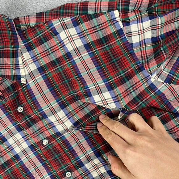 VTG Ralph Lauren Blaire Button Down Shirt Men's XL Red Green Blue Plaid - Picture 7 of 10